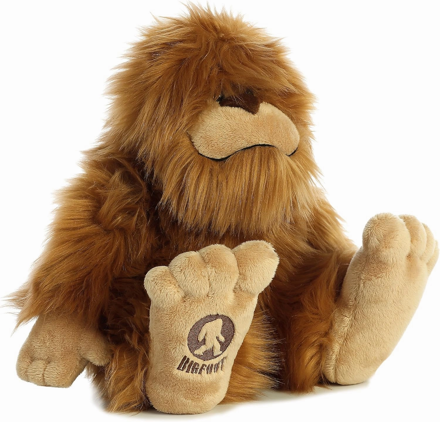 Aurora® Mysterious Fantasy Big Foot Stuffed Animal - Mythical Companion - Imaginative Adventures - Brown 12.5 Inches
