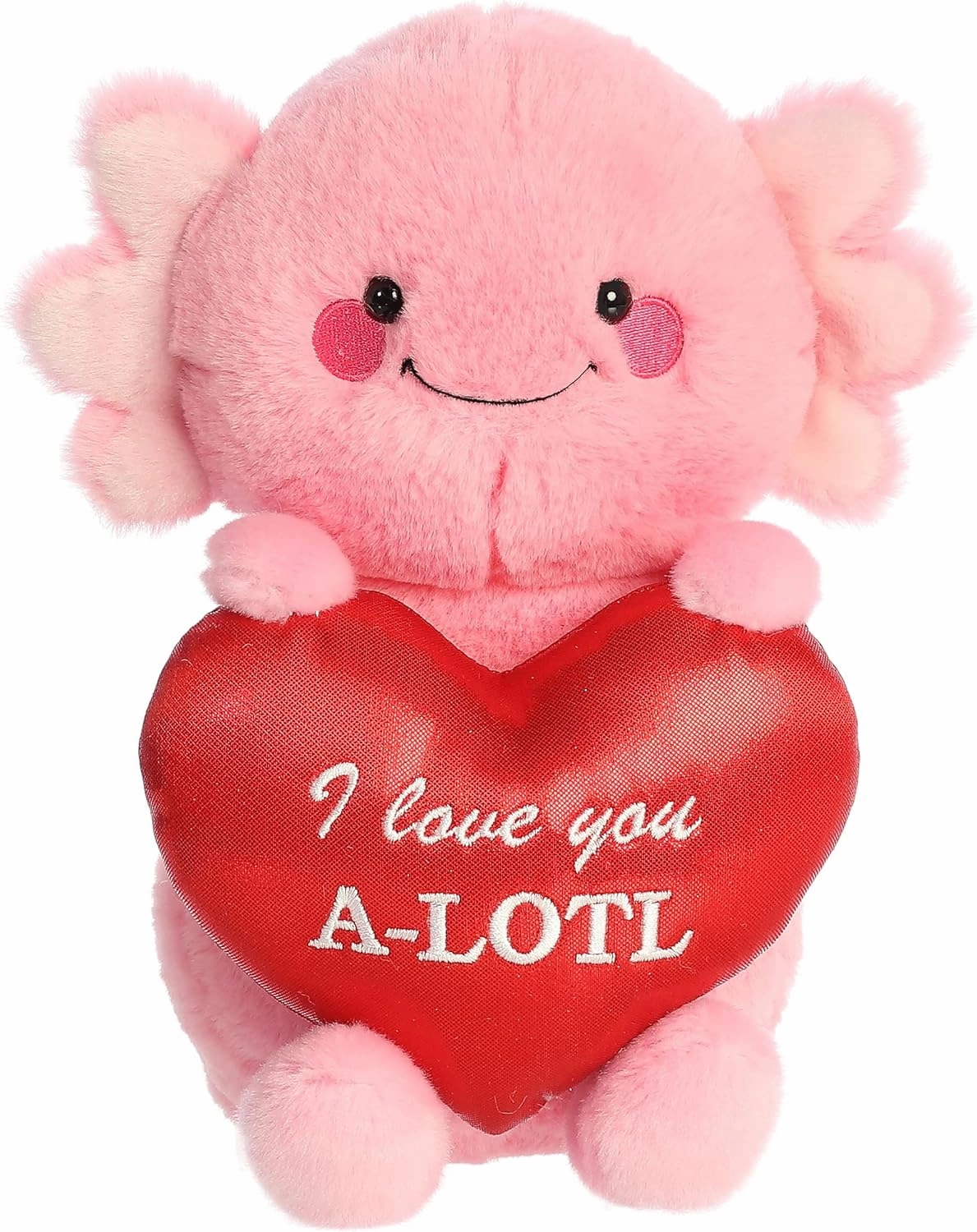 Aurora® Witty JUST Sayin'™ I Love You A-Lotl™ Stuffed Animal - Expressive Characters - Quirky Gift Ideas - Pink 9.5 Inches