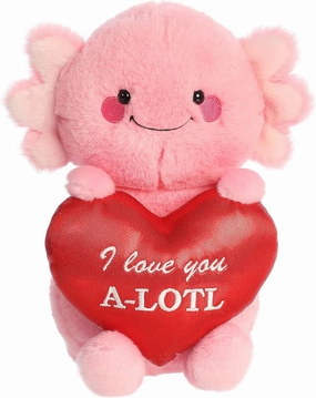 Aurora® Witty JUST Sayin'™ I Love You A-Lotl™ Stuffed Animal - Expressive Characters - Quirky Gift Ideas - Pink 9.5 Inches