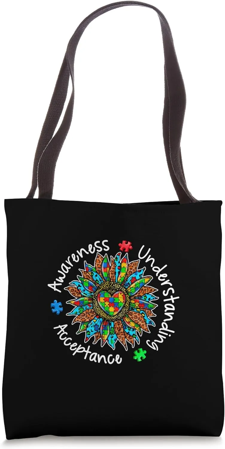 Awareness Understand Acceptance Autism Tote Bag
