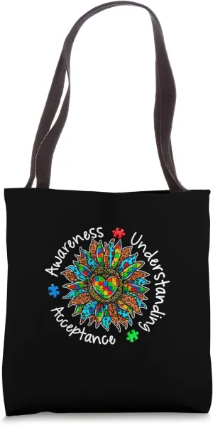 Awareness Understand Acceptance Autism Tote Bag