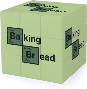 Baking Bread Chemicals Funny 3x3x3 Cube Smooth Lightweight Puzzle for Adult Graphic Printing Travel