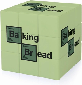 Baking Bread Chemicals Funny 3x3x3 Cube Smooth Lightweight Puzzle for Adult Graphic Printing Travel