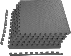 BalanceFrom Puzzle Exercise Mat with EVA Foam Interlocking Tiles for MMA, Exercise, Gymnastics and Home Gym Protective Flooring, Multiple Sizes and Colors