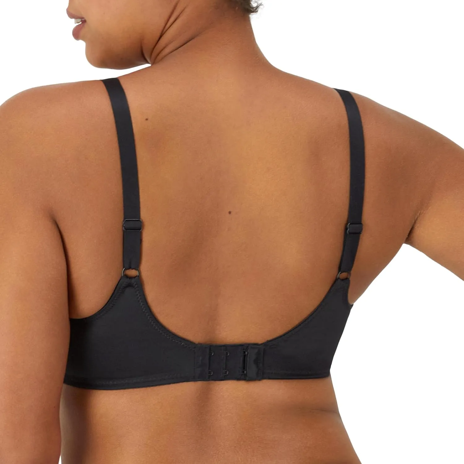 Bali Women's Lilyette Minimizer Underwire Lace Trim, Microfiber Full Coverage Bra