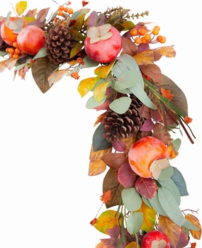 Balsam Hill 10ft Perisimmon & Pinecone Artificial Garland