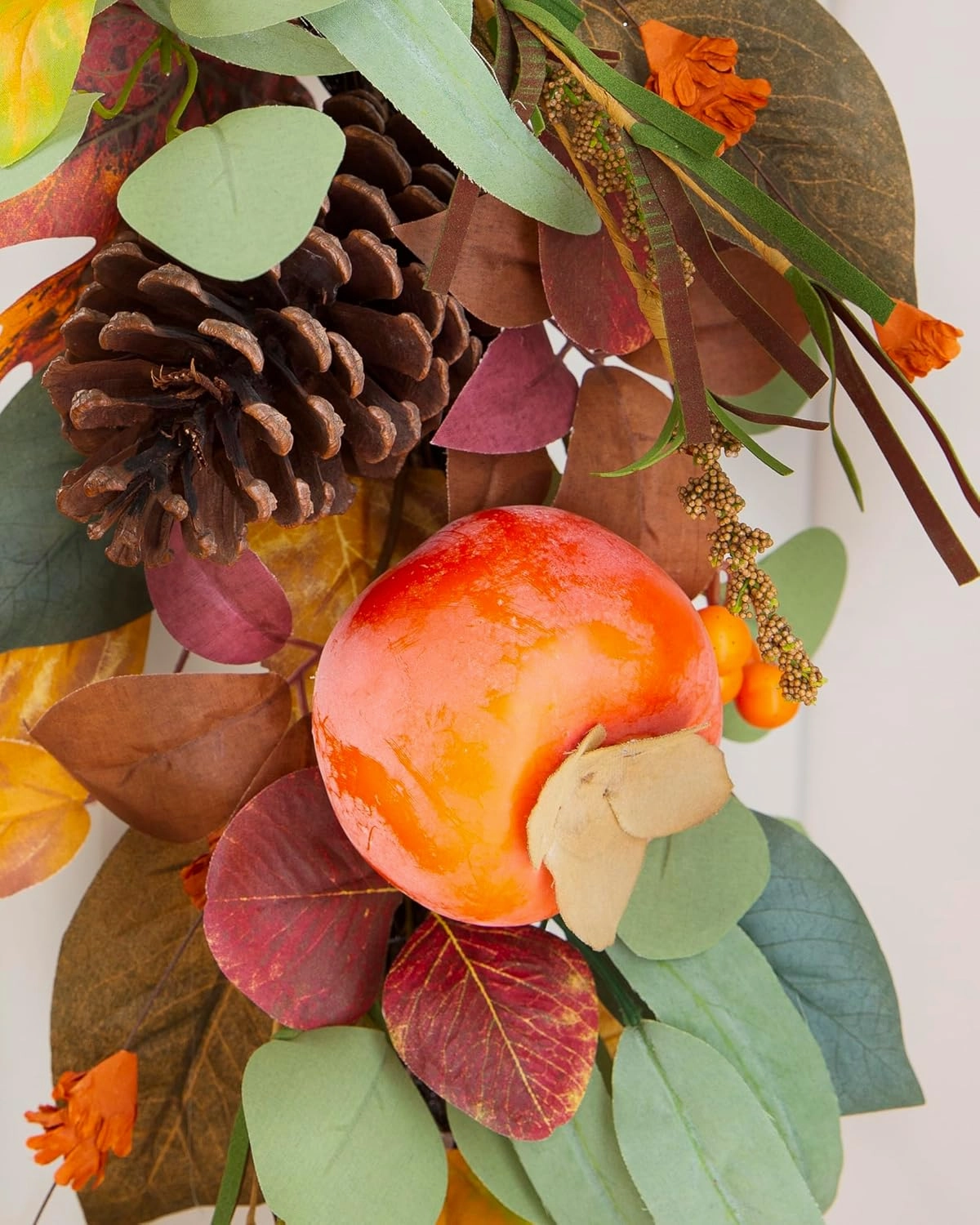 Balsam Hill 10ft Perisimmon & Pinecone Artificial Garland