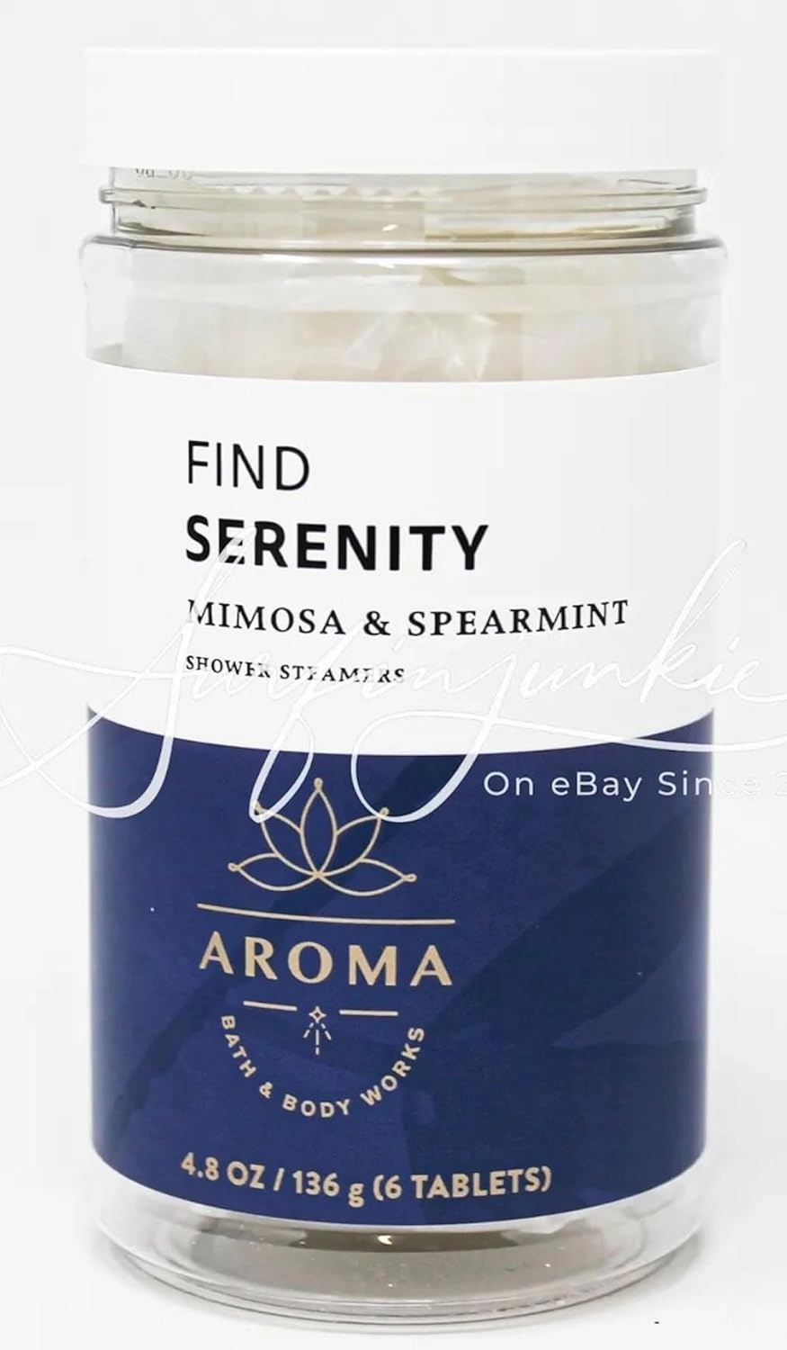 Bath & Body Works Aromatherapy Mimosa Spearmint Shower Steamers 4.8 OZ / 136 G Bottle (6 Tablets) (Mimosa Spearmint)