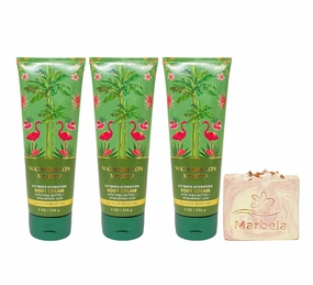 Bath & Body Works Watermelon Mojito 3 Pack Body Cream Set with a Himalayan Salts Springs Bar Soap - Full Size