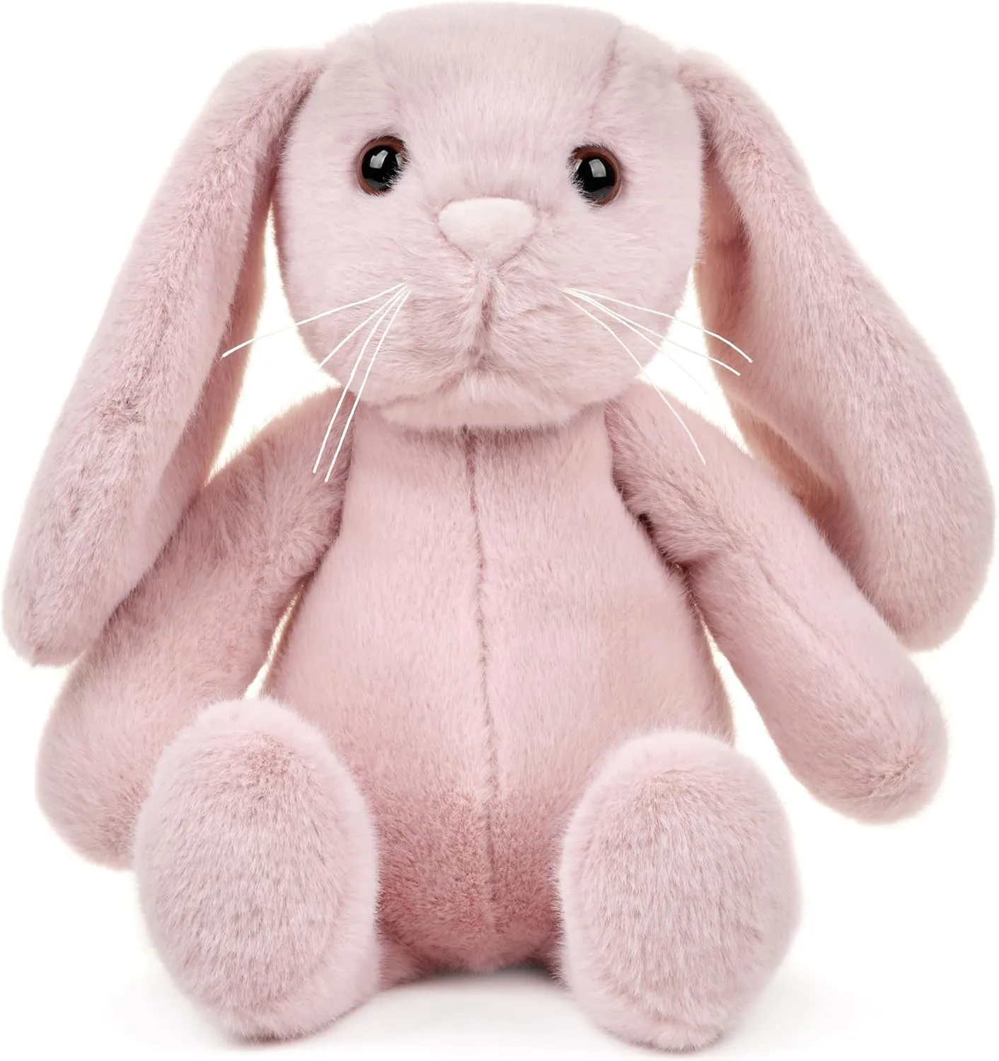 Bearington Snuggle Bunny Pink Plush Bunny Rabbit Stuffed Animal, 13.5 Inch