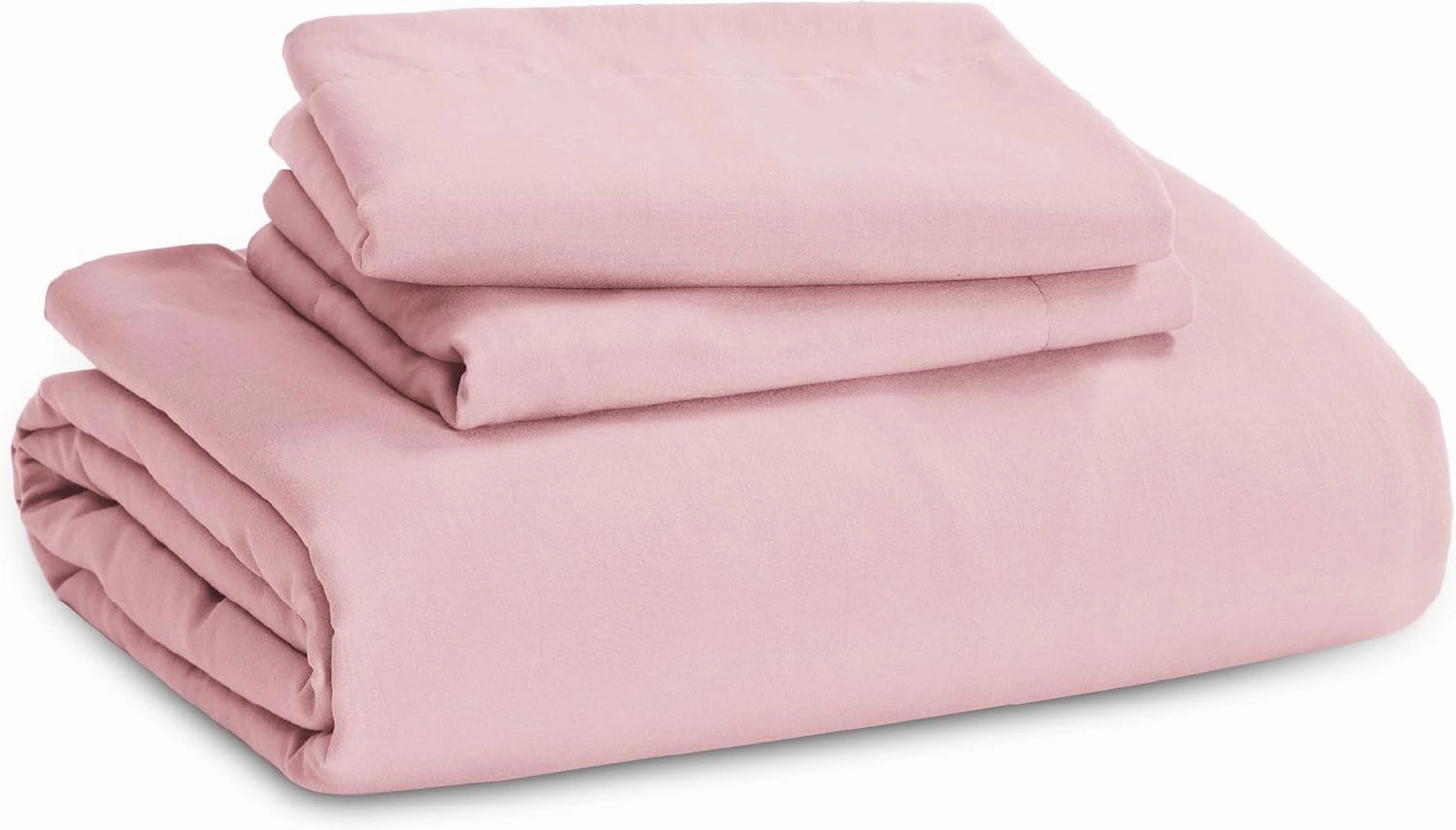 Bedsure Pink Duvet Cover Queen Size - 3 Pieces Prewashed Extra Soft Bedding Set, Includes 1 Duvet Cover 90x90 Inches with Zipper Closure & 2 Pillow Shams, Comforter Not Included