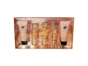 Beverly Hills Polo Club BHPC Embrace Women's Exclusive 5 Piece Set Fragrance Collection with Natural Body Lotion, Eau de Parfum (1.7oz & 0.5oz), and Hair Body Wash - Perfect Holiday Gift for Her