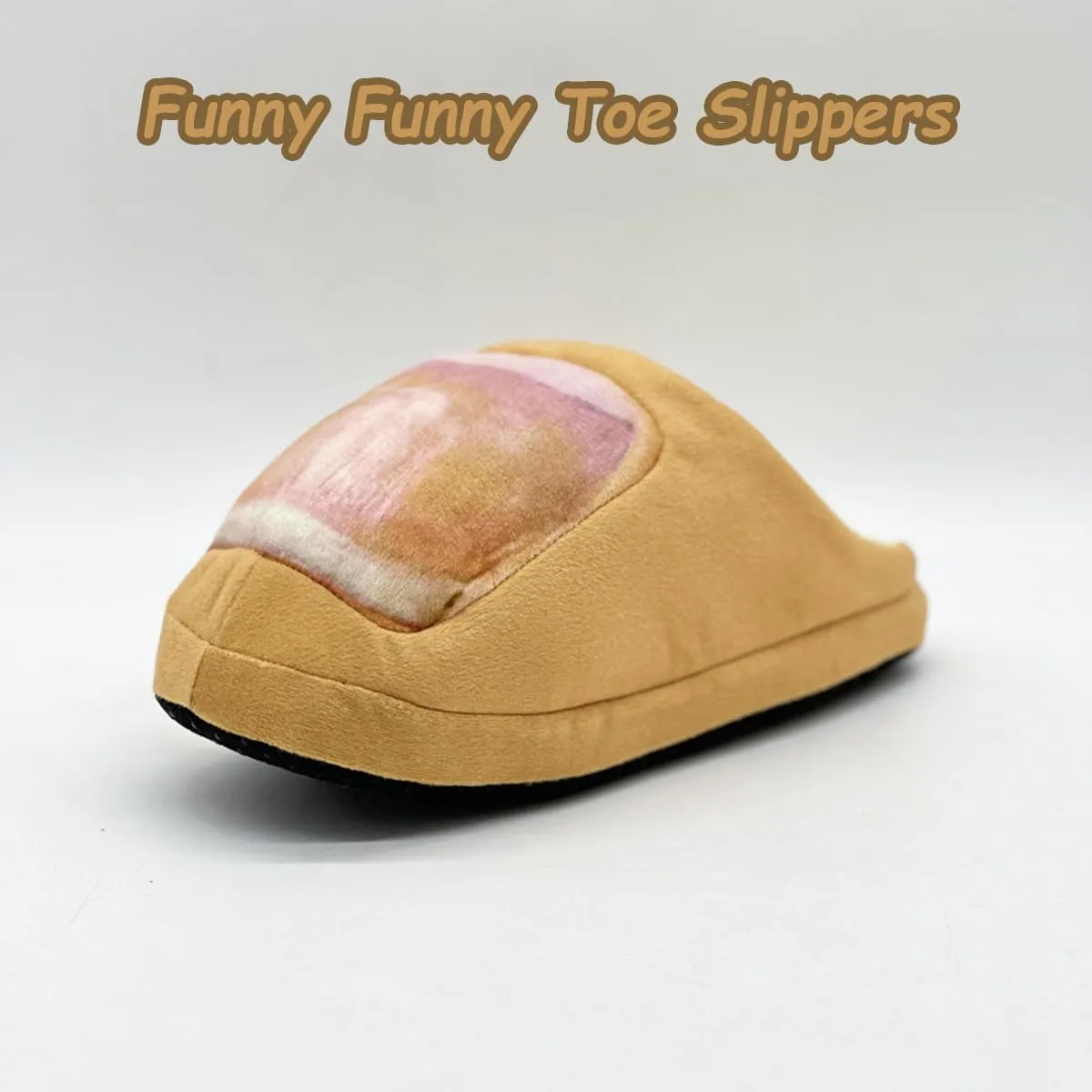 Big Toe Slippers, Winter Warm Fluffy Giant Toe Nail Slippers, Funny Fuzzy Wide Toe Box Closed One Toe Slides Women Men