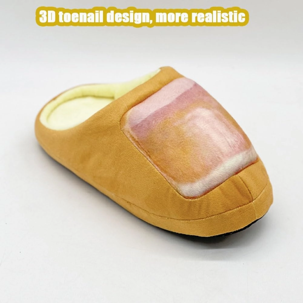 Big Toe Slippers for Women Men, Fluffy Fuzzy Closed Toe Nail Slippers, Giant Funny One Toe House Slides Shoes