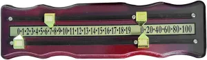 Billiards Scoreboard - Shuffleboard Mounted Score Keeper, Reusable Solid Maple Accessory | Modern Wall‑Mounted Scoring Counters with Magnetic Slides, Sport Pool Score Display for Game Room Decor