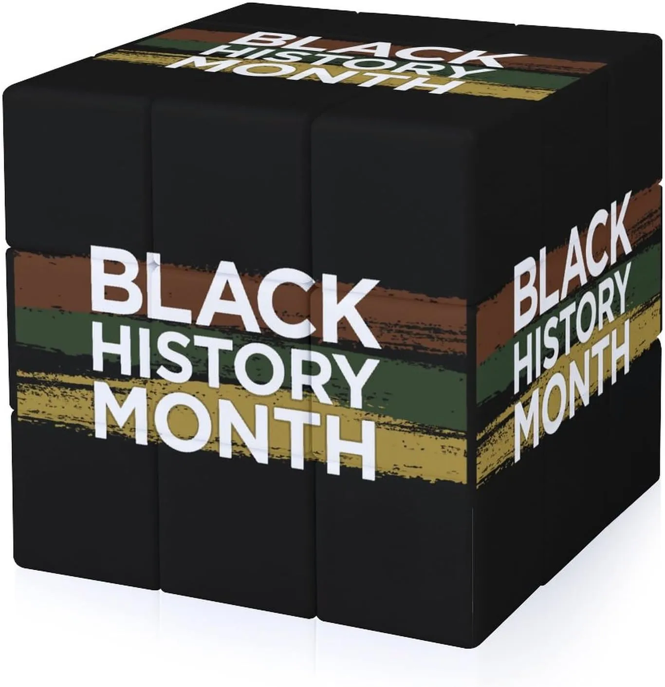 Black History Month Funny 3x3x3 Cube Smooth Lightweight Puzzle for Adult Graphic Printing Travel