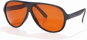BluBlocker, Black Original Aviator Sunglasses with Polarized, Scratch Resistant Lens | Blocks 100% of Blue Light and UVA & UVB Rays | Retro | Gender Neutral| 0406K | Blue Light Glasses | Sunglasses