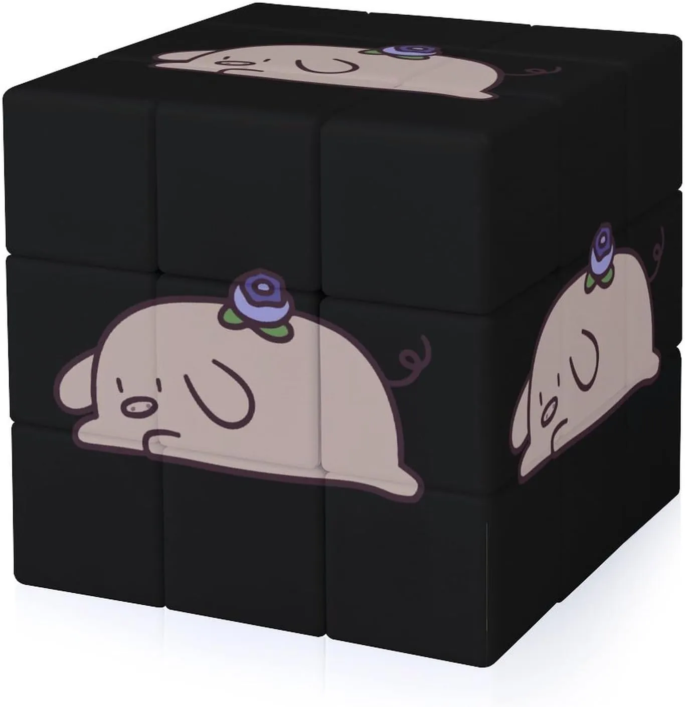 Blueberry Funny 3x3x3 Cube Smooth Lightweight Puzzle for Adult Graphic Printing Travel