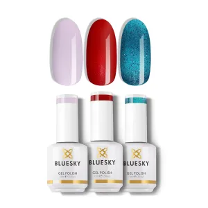 BLUESKY Gel Nail Polish Set, 3 Colors