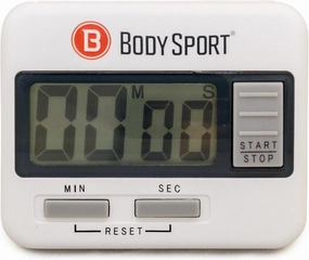 Body Sport Digital Timer Stopwatch for Fitness & Exercise Routines - Easy to Use, Battery Operated, Multifunctional Time Tracker for Home, Gym, Kitchen, Classroom, and Office Settings