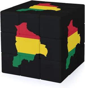 Bolivia Map Flag Funny 3x3x3 Cube Smooth Lightweight Puzzle for Adult Graphic Printing Travel