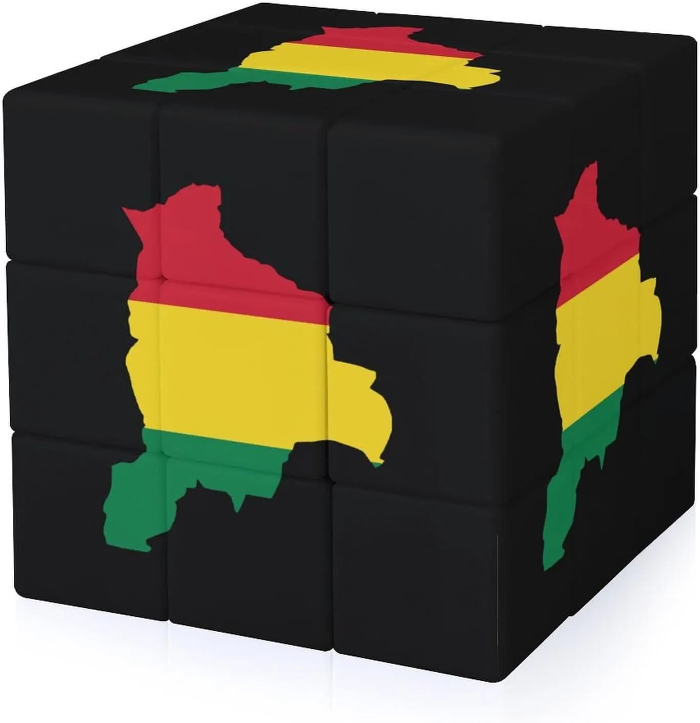 Bolivia Map Flag Funny 3x3x3 Cube Smooth Lightweight Puzzle for Adult Graphic Printing Travel