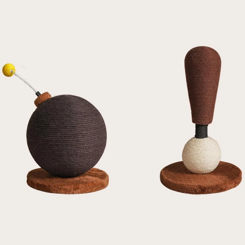 Bomb Cat Scratching Post Ball Set