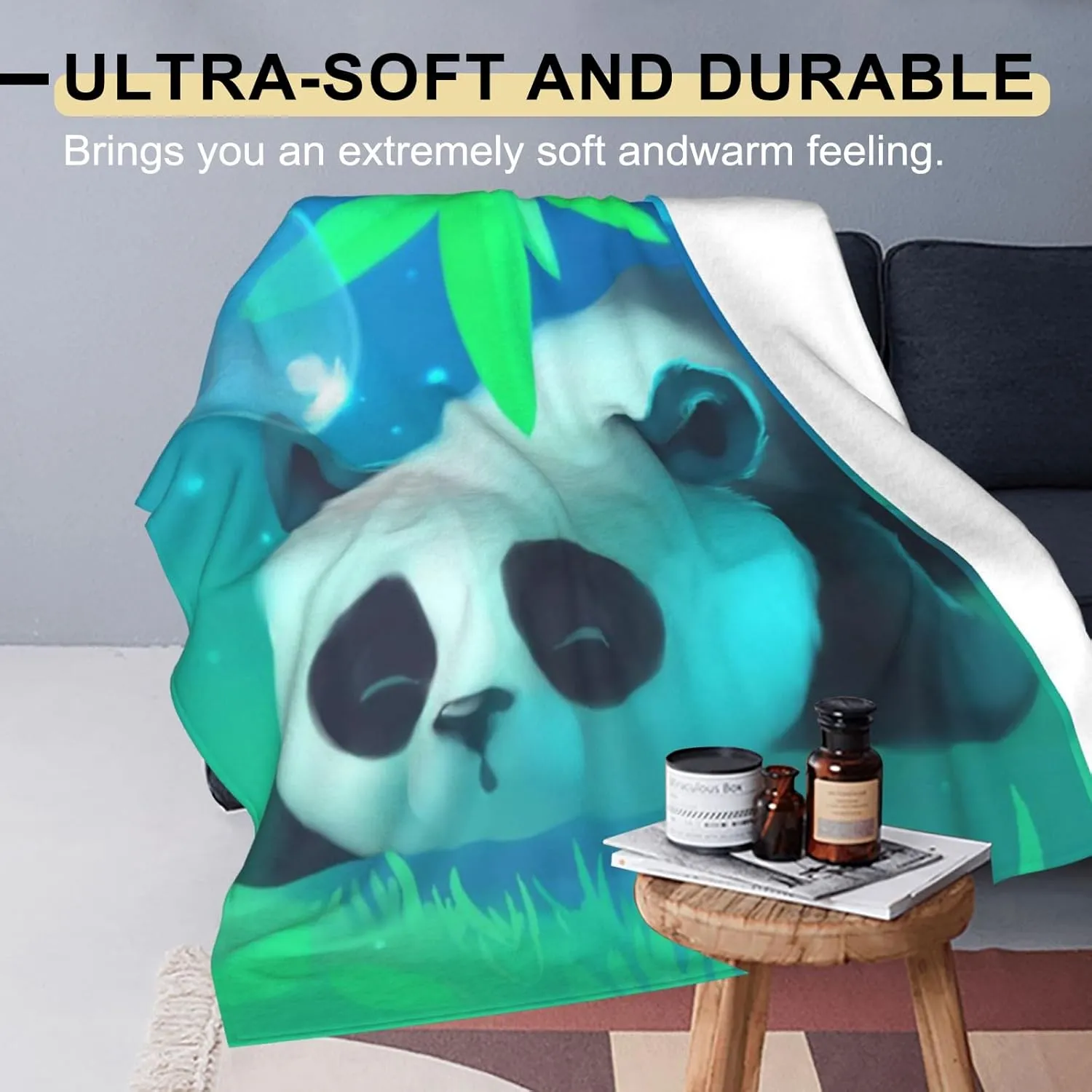 Boston Terrier Blanket Cute Dog Throw Blankets,Birthday Gifts for Kids Adult & Pet Lovers,Lightweight Soft Fleece with Wildflower and Butterfly,for Sofa Couch Bed Room Decor 50x60in