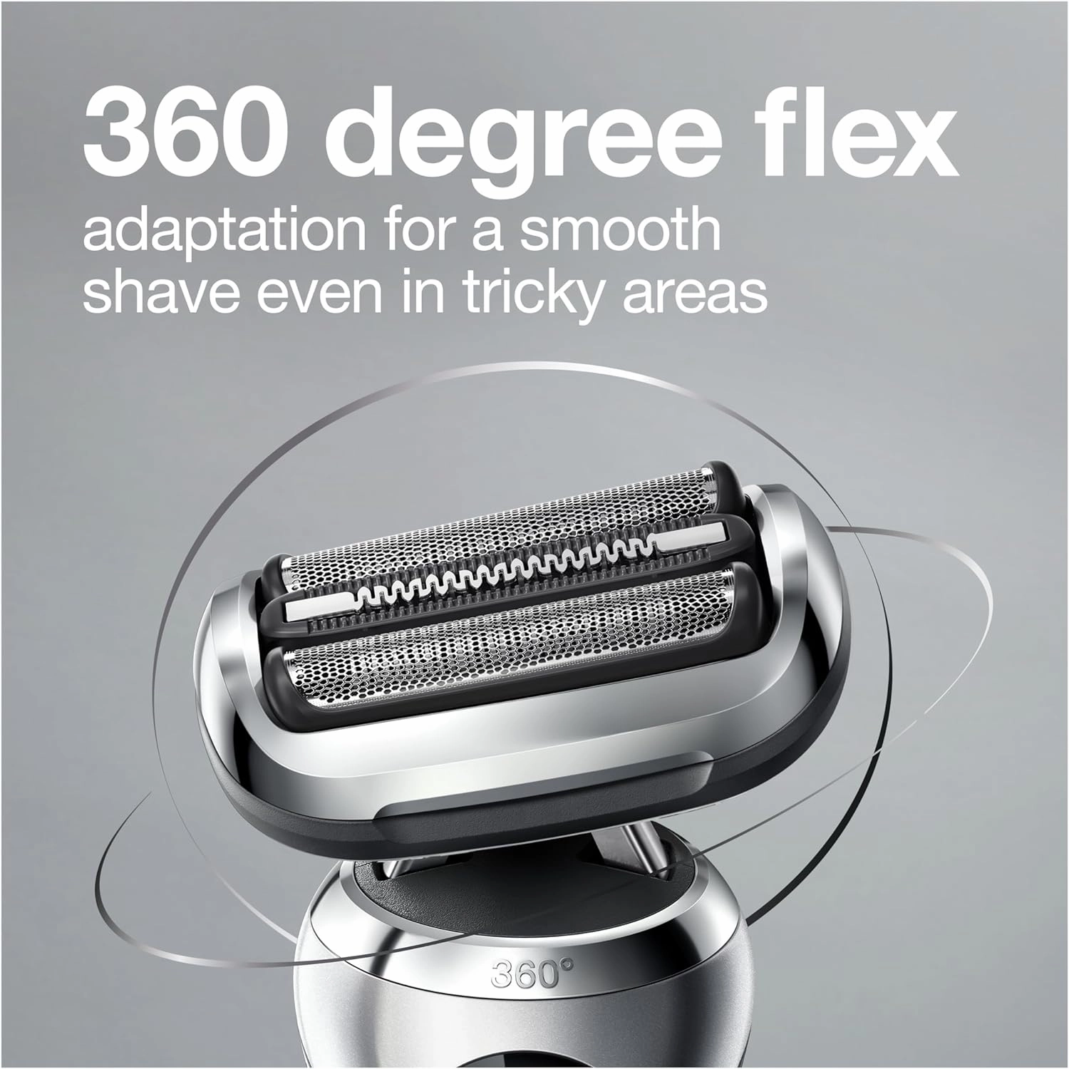 Braun Electric Razor for Men, Series 7 360 Flex Head Foil Shaver with Precision Beard Trimmer, Rechargeable, Wet & Dry and Travel Case, Black, 5 Piece Set