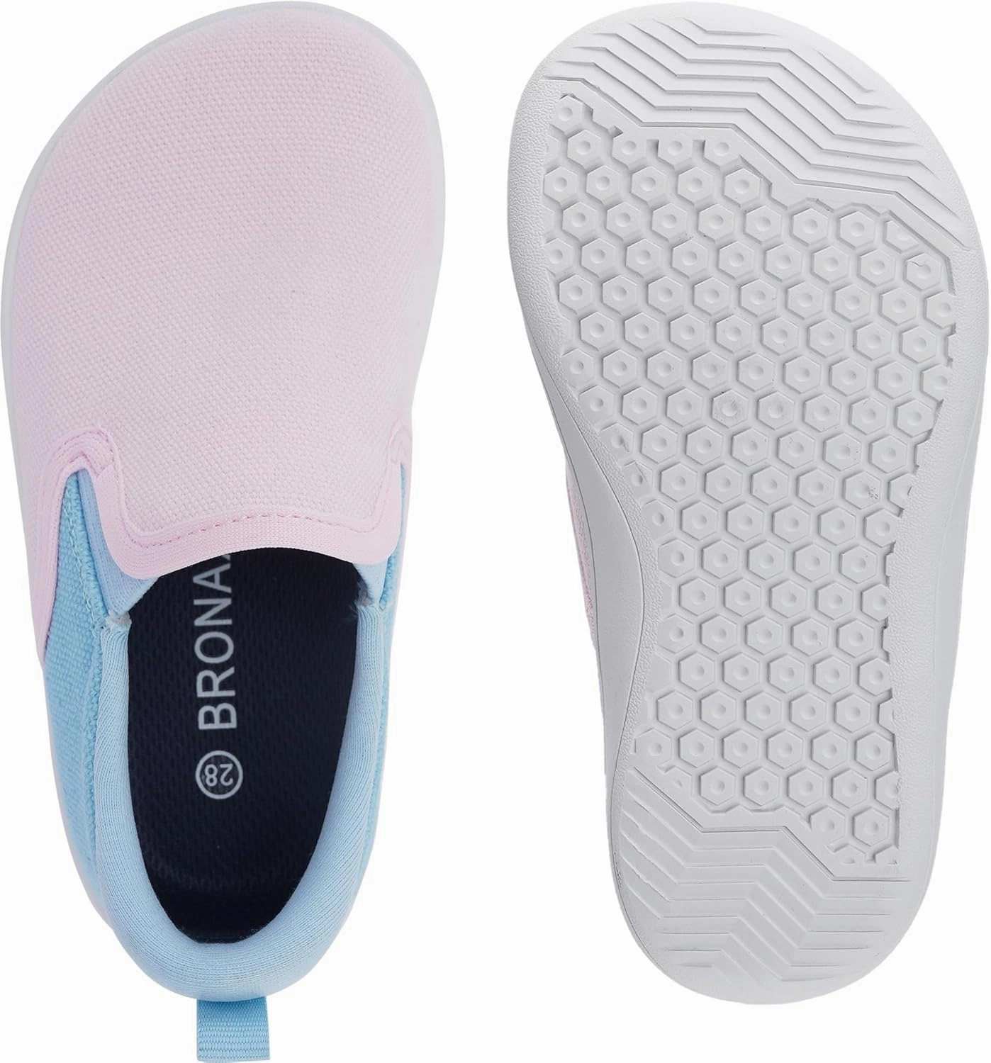 BRONAX X WHITIN Toddler/Little Kid Wide Toe Box Barefoot Shoes | Minimalist Sneakers for Boys/Girls | Zero Drop