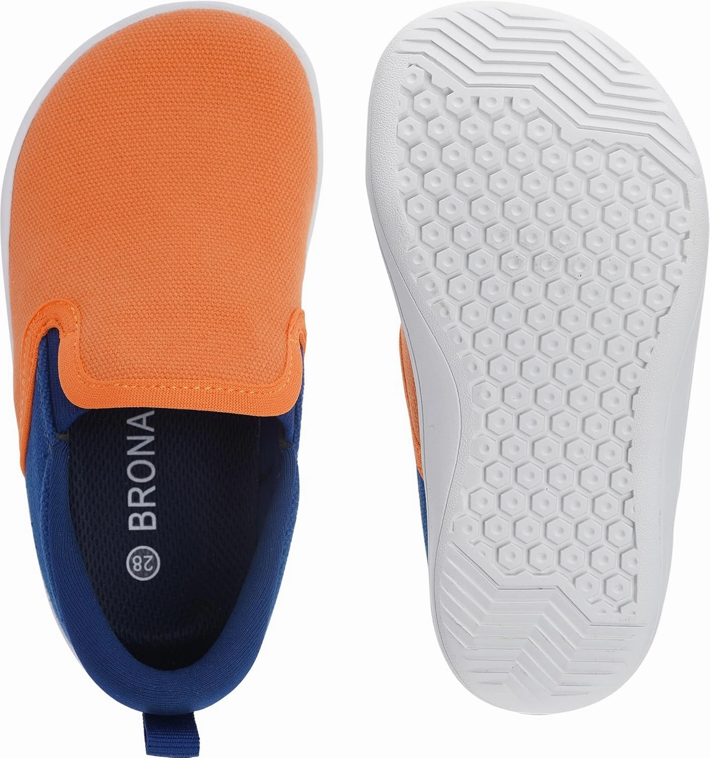 BRONAX X WHITIN Toddler/Little Kid Wide Toe Box Barefoot Shoes | Minimalist Sneakers for Boys/Girls | Zero Drop