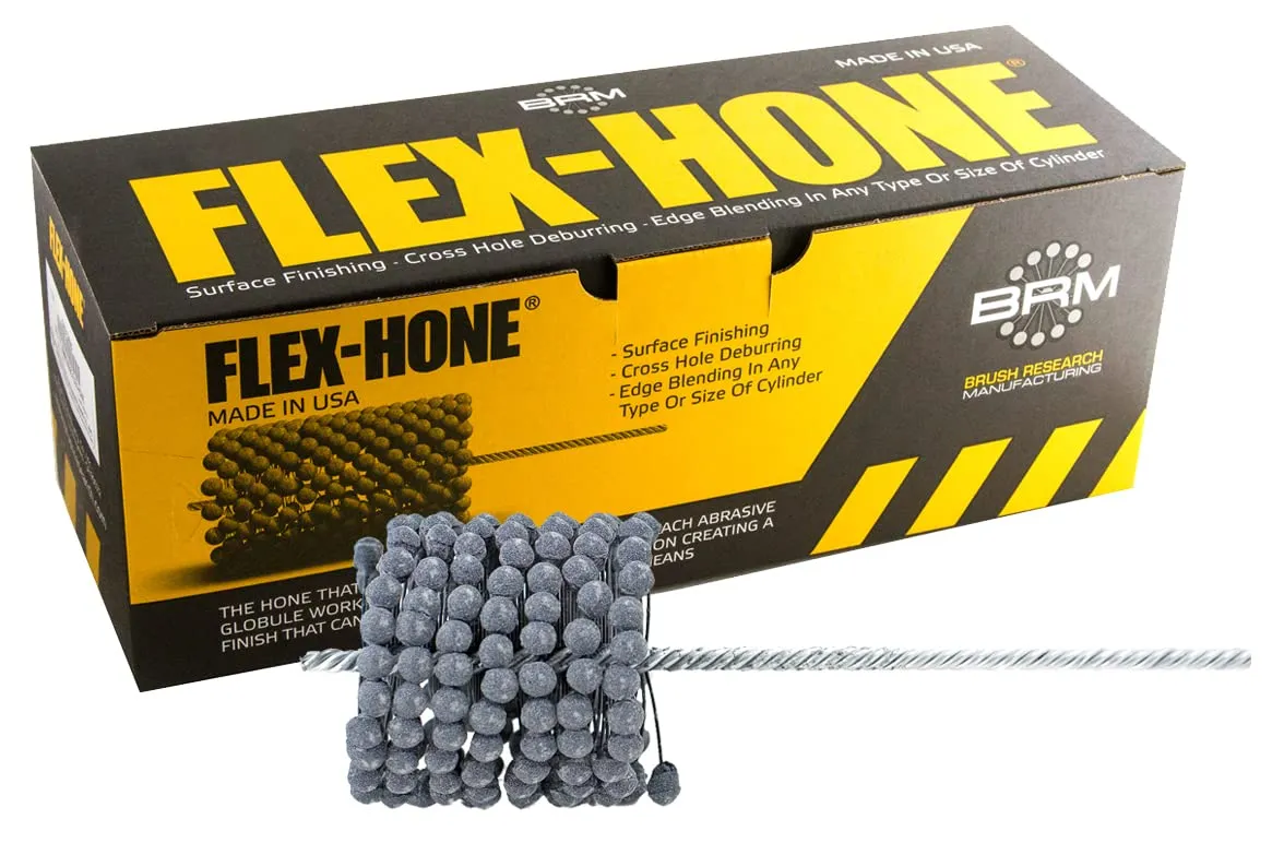 Brush Research GB41824 FLEX-HONE®, 4-1/8" (105mm) Diameter, 240 Grit, Silicon Carbide, For Mild Steel, Stainless Steel, Cast Iron and Softer Ferrous Materials