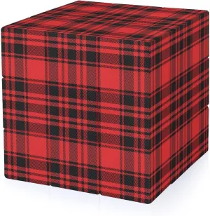Buffalo Red Black Plaid Funny 3x3x3 Cube Smooth Lightweight Puzzle for Adult Graphic Printing Travel