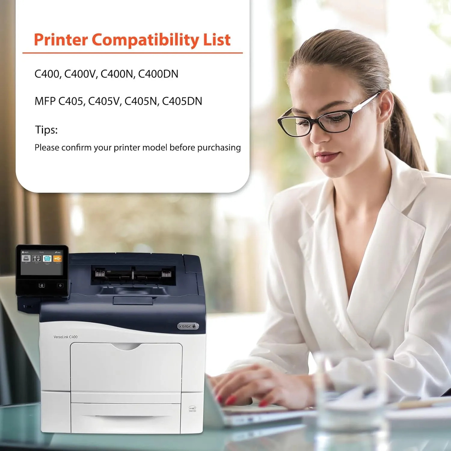 C400 C405 106R03524 Black 10,500 Pages Extra High Yield Toner Cartridge Replacement for Xerox VersaLink C400 C405 C400D C400DN MFP C405 C405N C405DN