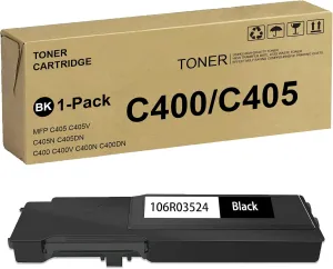 C400 C405 106R03524 Black 10,500 Pages Extra High Yield Toner Cartridge Replacement for Xerox VersaLink C400 C405 C400D C400DN MFP C405 C405N C405DN