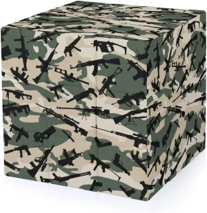 Camouflage Gun Adults 3x3x3 Color-Matching Smooth Fully Printed Cube Gift