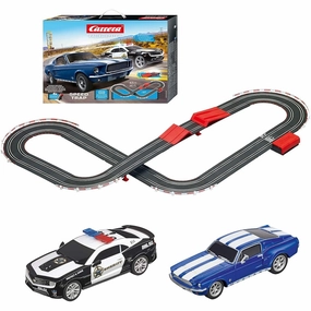 Carrera 63504 Speed Trap Battery Powered 1:43 Scale Slot Car Race Track Set with Jump Ramps