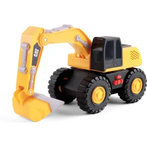 CatToysOfficial Construction Tough Machines 10" Light & Sound Excavator Toy Yellow