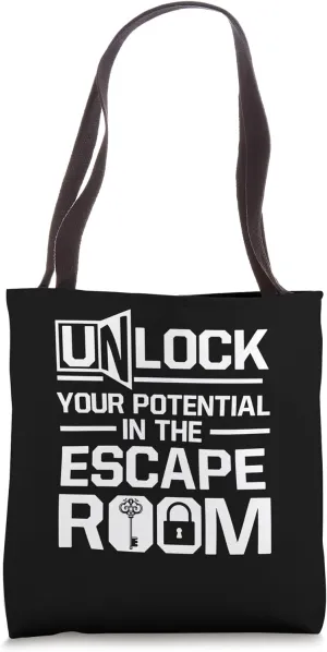 Challenge Mystery Unlock Your Potential In The Escape Room Tote Bag