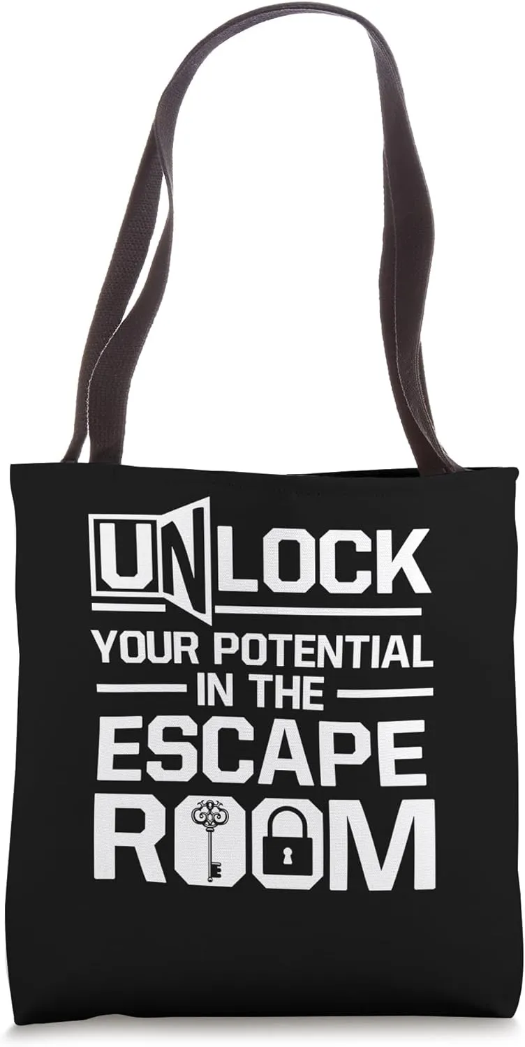 Challenge Mystery Unlock Your Potential In The Escape Room Tote Bag