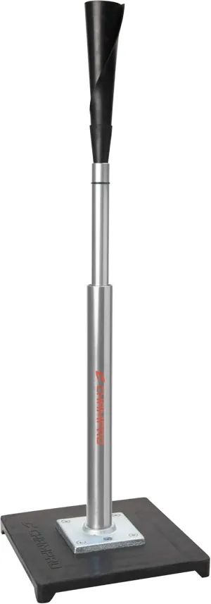 Champro Brute 2 Batting Tee with Ultra-Flexible Rubber Top and Weighted Base: Professional Grade Adjustable Batting Tee for Baseball and Softball