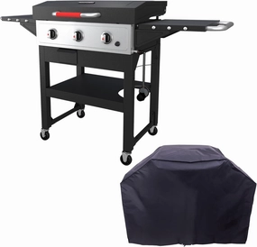 Charbroil 28" 3-Burner Gas Griddle & Cover Bundle Edit