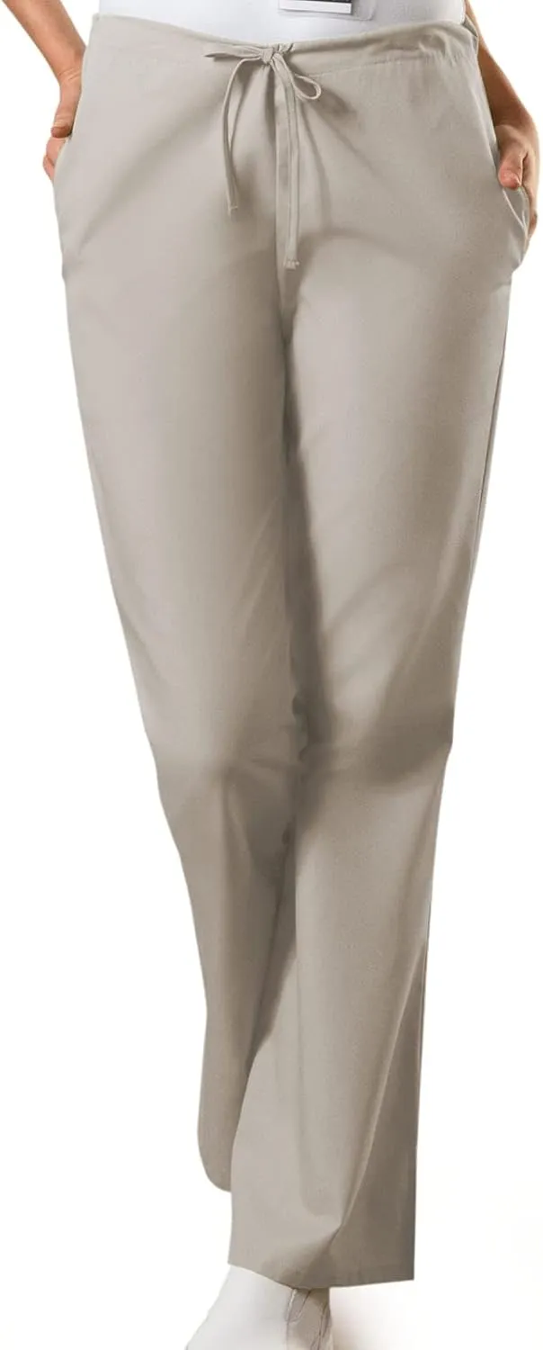 Cherokee Scrub set for women Traditional Fit Dolman Sleeve, V-neck Top 4700 Natural Rise Flare Leg Drawstring Pant 4101