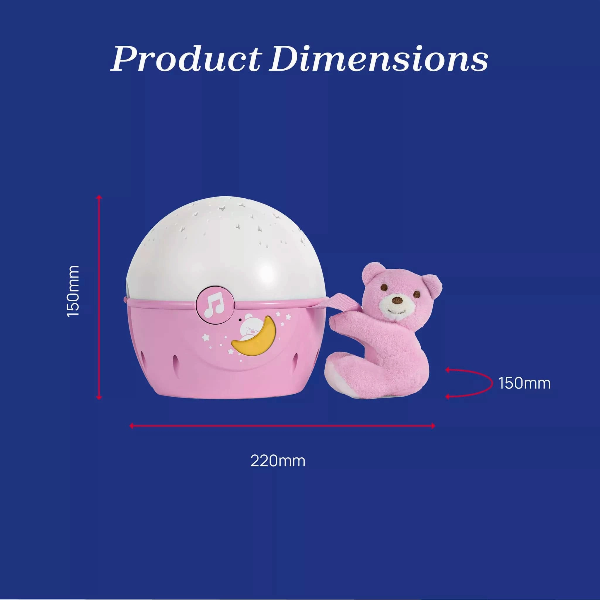 Chicco Next2Stars Crib Projector - Pink