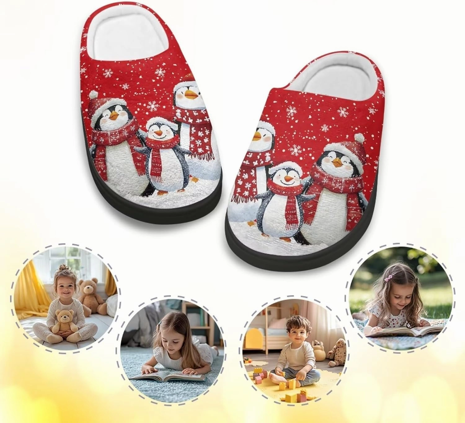 Children's Plush Slippers Slip House Slippers For Indoor Outdoor Customized Cotton Slippers Unisex Cotton Slippers
