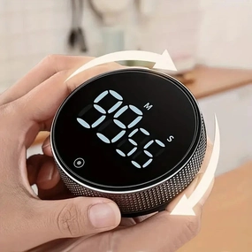 Circular Kitchen Timer - Battery Powered, ABS Material, ≤36V Operating Voltage, 0.01 Accuracy, No Laser Function