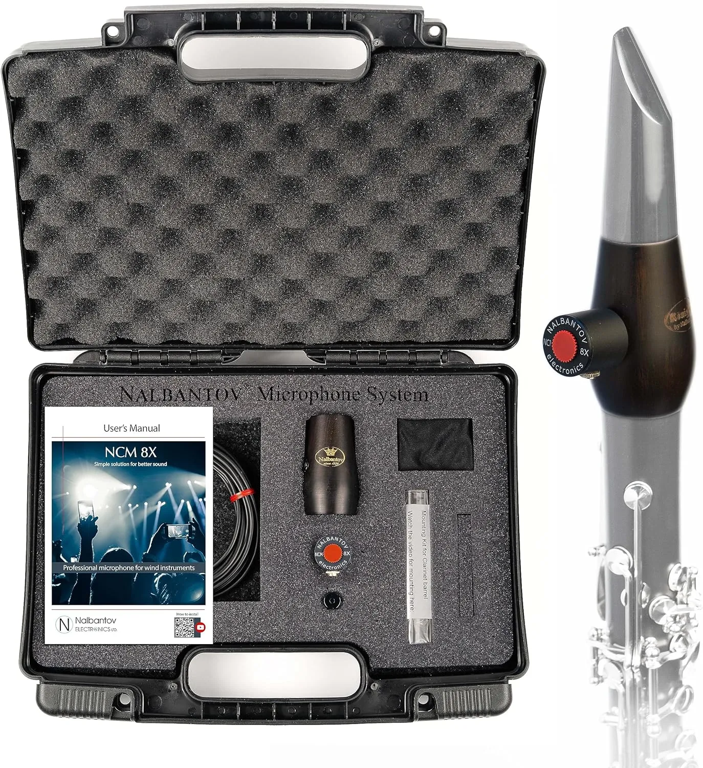 Clarinet Microphone NCM 8X SC Set   NK4 for Buffet Crampon Divine