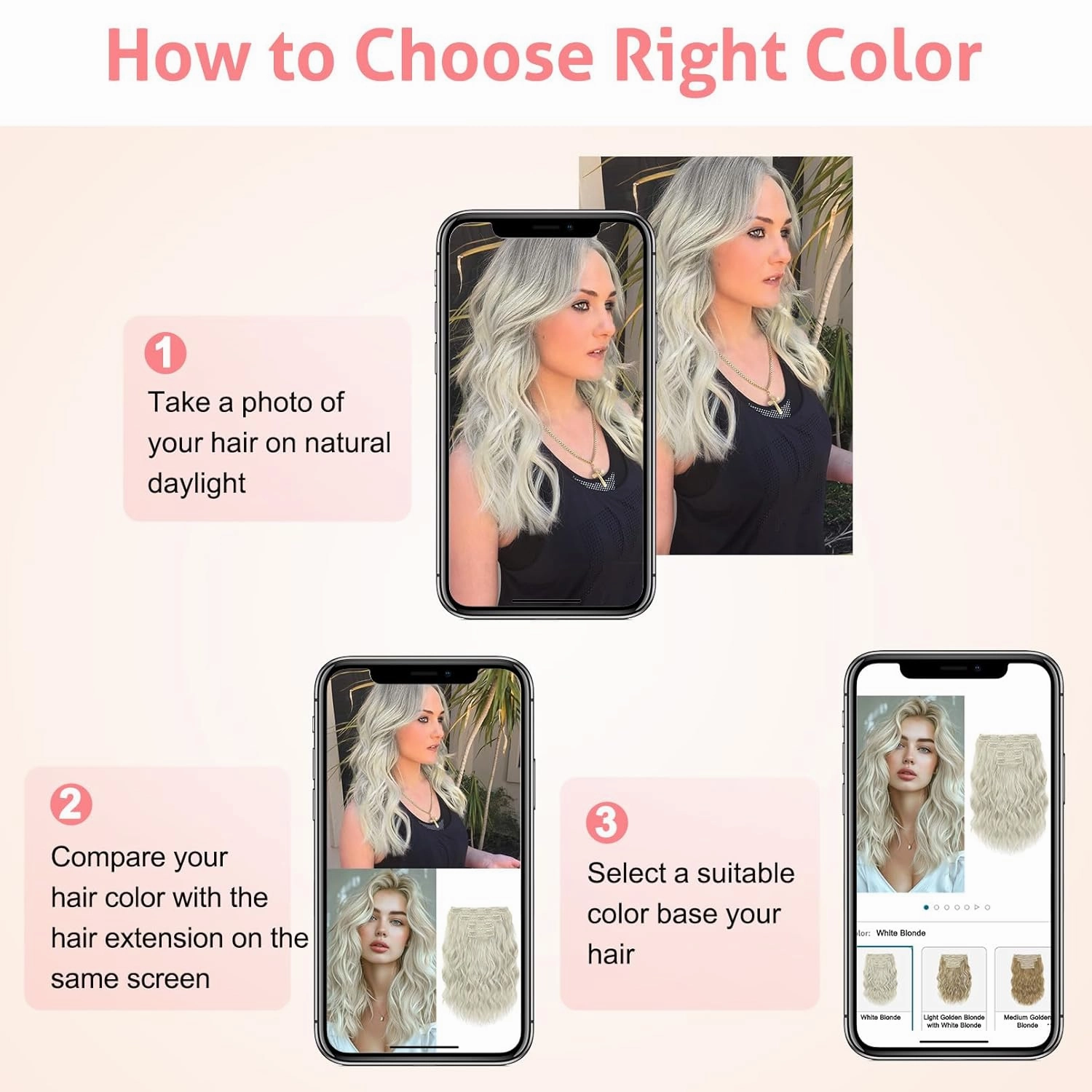 Clip in Hair Extensions 14" Short Wavy Hair Extensions 4PCS Invisible Lace Weft Natural Soft Hairpieces for Women - Light Brown with Blonde Highlights