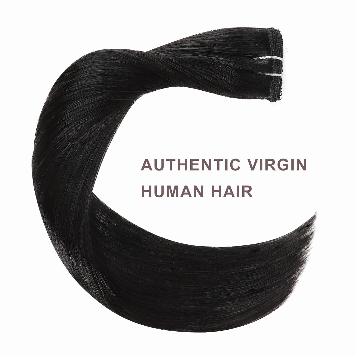 clip in Hair Extensions Natural Black Real Human Hair 18inch 30g 5pcs to add volume Remy Human Hair Extensions