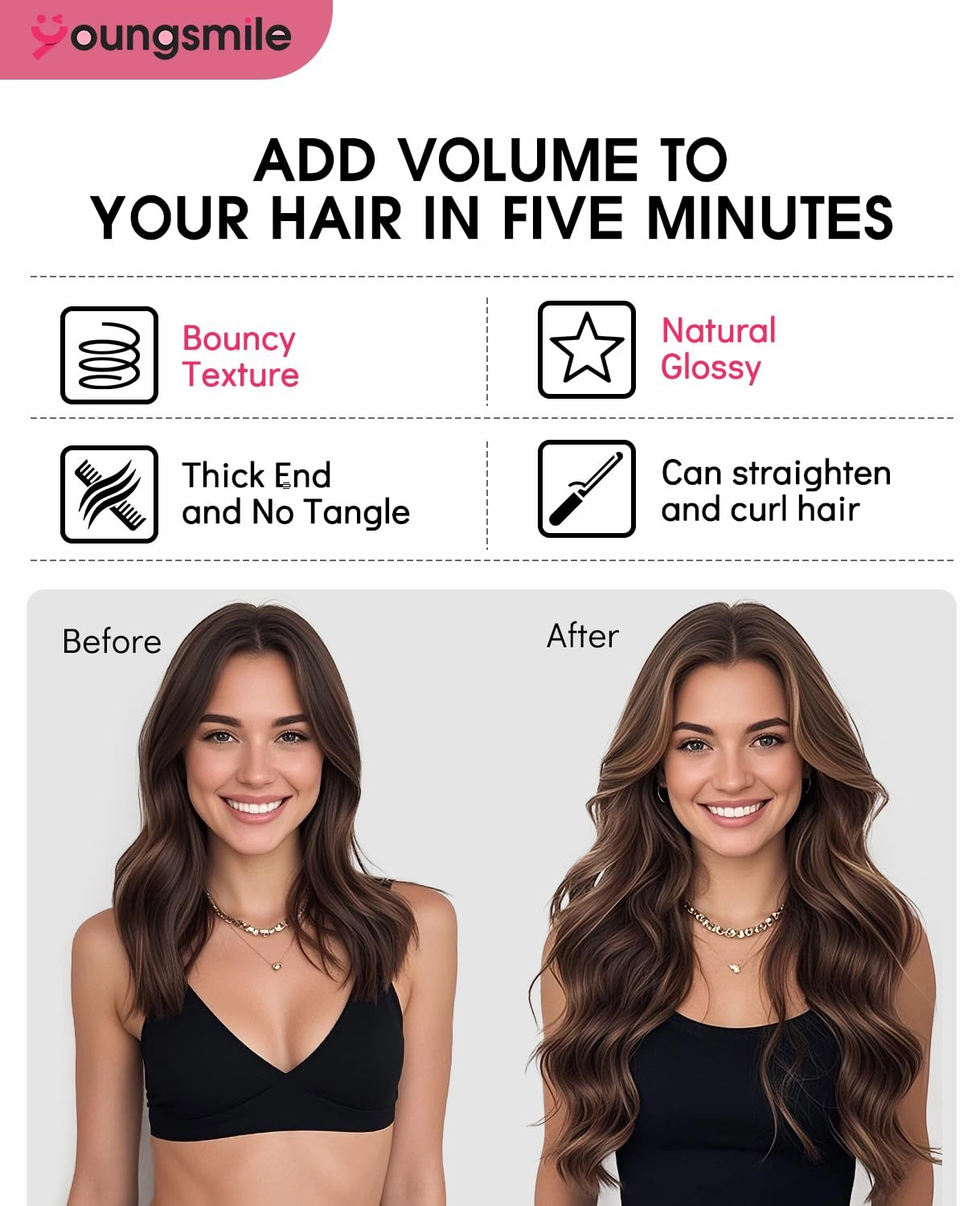 Clip in Hair Extensions Real Human Hair, 14 Inch 7pcs 140g, Color #2 Darkest Brown,Double Drawn,Silk Straight Clip in Hair Extensions Human Hair(7C#2-14Inch)